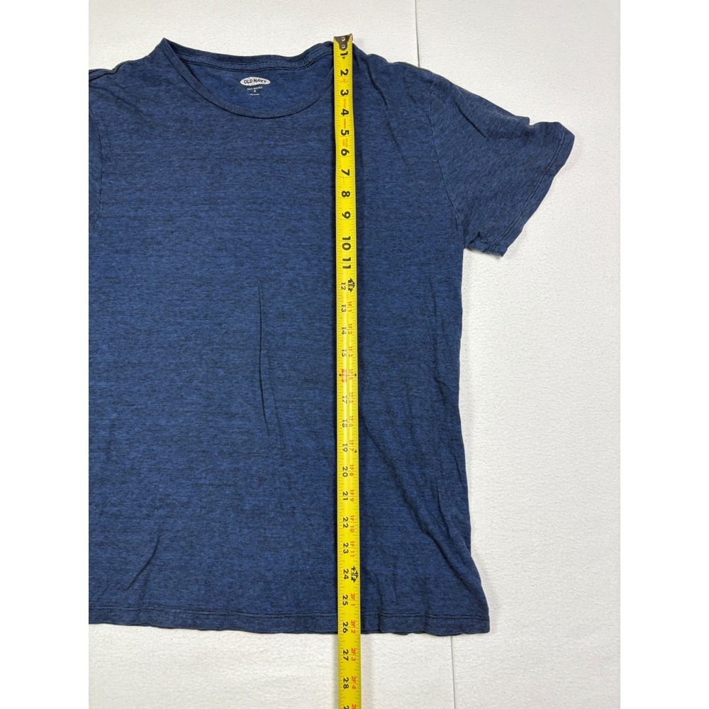 Old Navy Soft-Washed Womens M Navy Blue Heathered Cotton Short Sleeve T-Shirt - Picture 5 of 6